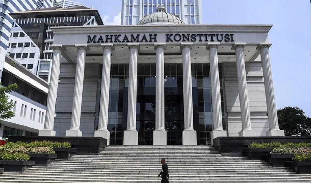 Ilustrasi - Suasana di depan Gedung Mahkamah Konstitusi (MK), Jakarta. (ANTARA FOTO/Hafidz Mubarak. ) (ANTARA FOTO/Hafidz Mubarak. ) <b>(Antara)</b>