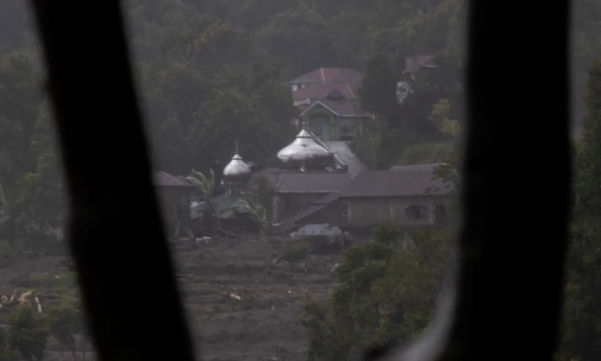 Permukiman masyarakat Jorong (dusun) Toboh, Nagari (desa) Malalak Timur, Kecamatan Malalak, Kabupaten Agam, Provinsi Sumatera Barat usai terdampak banjir bandang, Kamis, 27 November 2025. ANTARA/Muhammad Zulfikar <b>(Antara)</b>