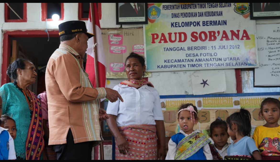 PAUD Sob&rsquo;ana Fotila, sekitar 3 jam perjalanan darat dari Soe, ibu kota Kabupaten Timur Tengah Selatan, NTT <b>(Istimewa)</b>
