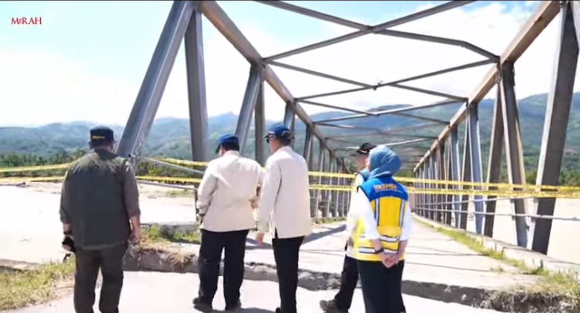 Prabowo Subianto Tinjau Langsung Lokasi Berdampak Bencana  <b>(Istimewa)</b>