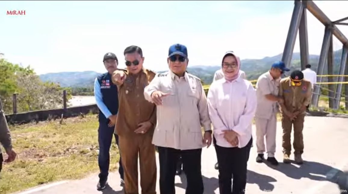 Prabowo Subianto Tinjau Langsung Lokasi Berdampak Bencana  <b>(Istimewa)</b>