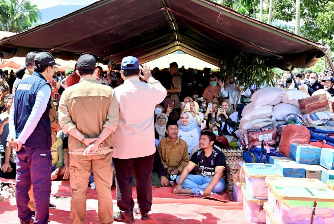 Prabowo Subianto Tinjau Wikayah Terdampak Bencana di Ace Tenggara <b>(Setpres)</b>