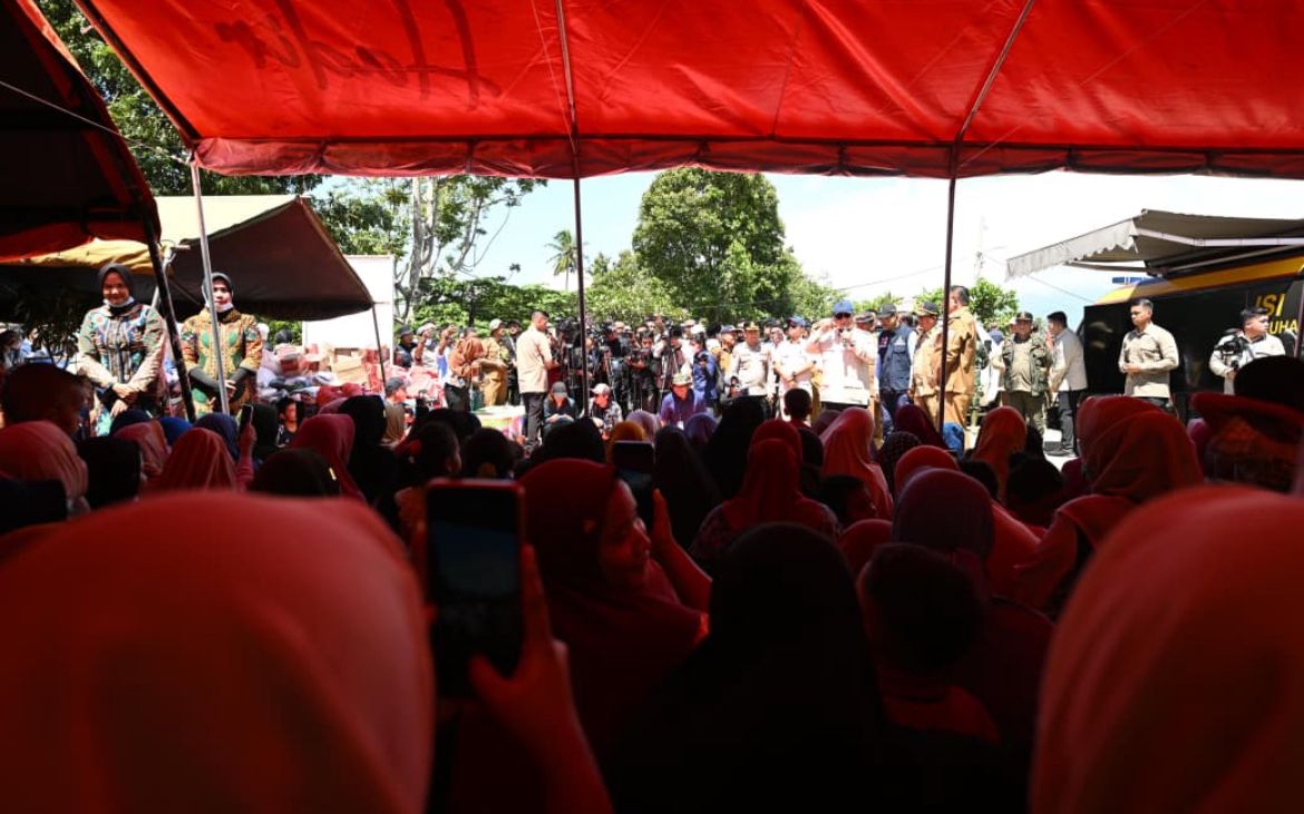 Prabowo Subianto Tinjau Wikayah Terdampak Bencana di Ace Tenggara <b>(Setpre)</b>