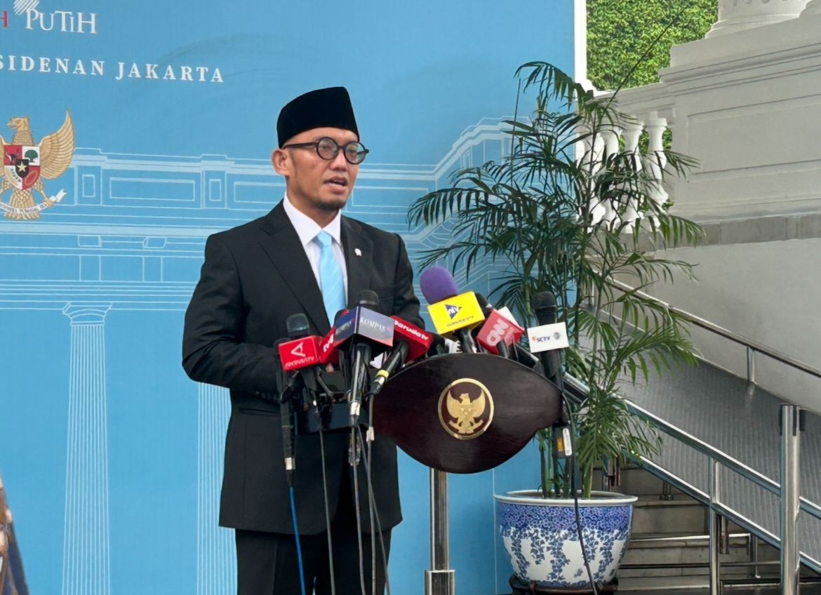 Wakil Menteri Haji dan Umrah Dahnil Anzar Simanjuntak di Kompleks Istana Kepresidenan <b>(NTVnews)</b>