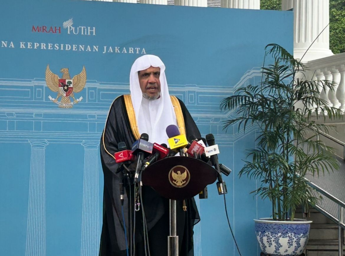 Sekjen Liga Muslim Dunia, Muhammad Abdul Karim Al-Issa di Kompleks Istana Kepresidenana Jakarta <b>(NTVnews)</b>