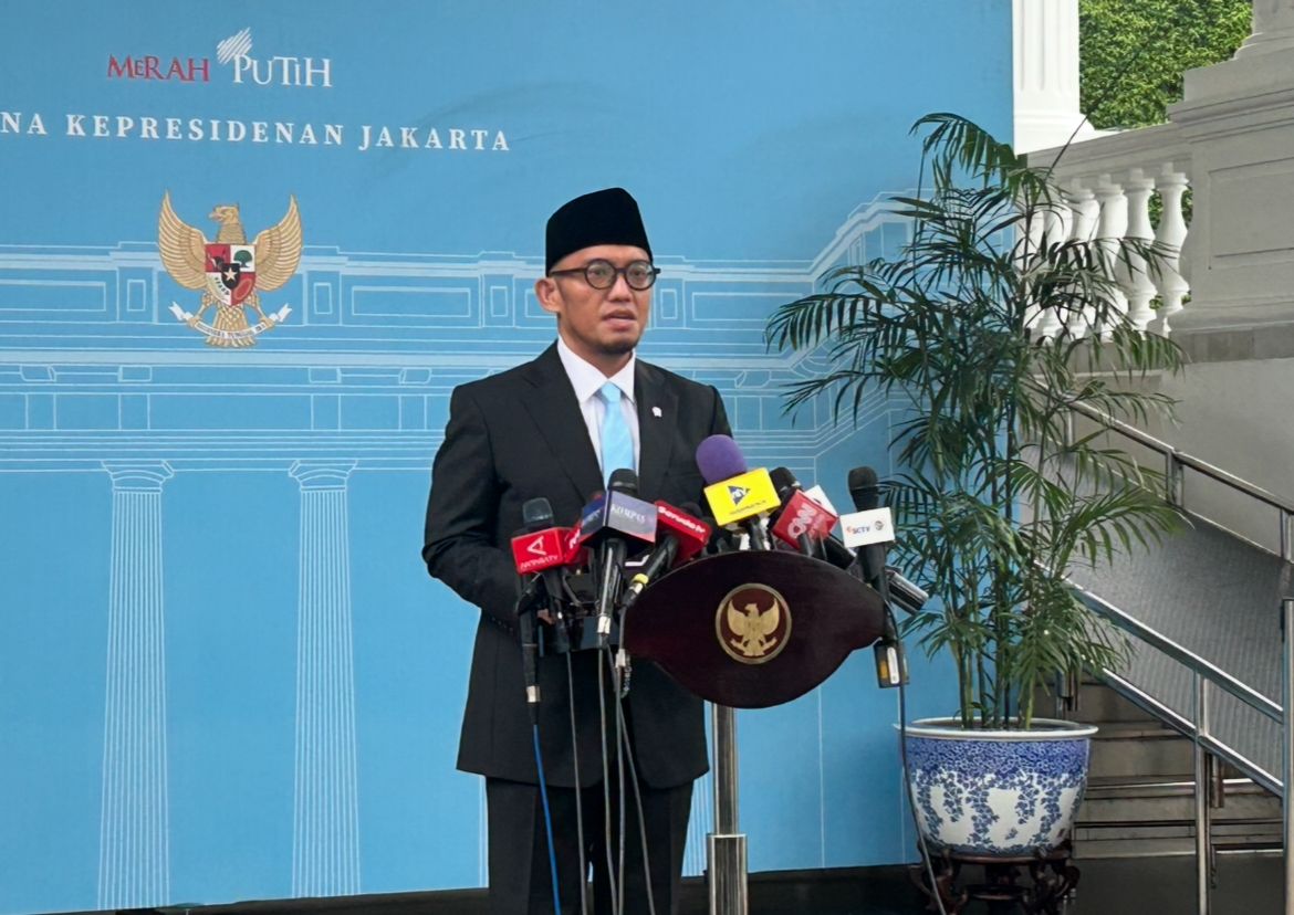 Wakil Menteri Haji dan Umrah Dahnil Anzar Simanjuntak di Kompleks Istana Kepresidenan <b>(NTVnews)</b>