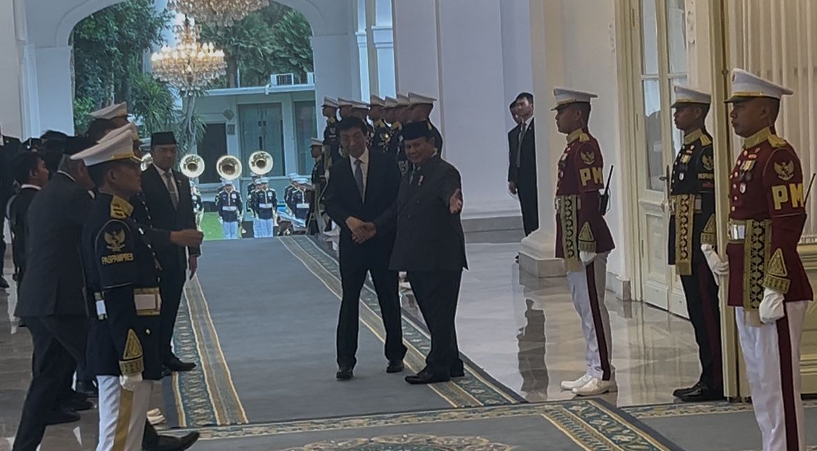 Prabowo Sambut Kunjungan Ketua MPR China di Istana Merdeka <b>(NTVnews.id)</b>
