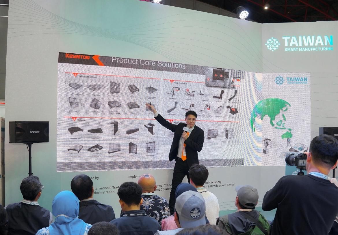Taiwan Smart Manufacturing Pavilion pada ajang Manufacturing Indonesia 2025 di Jakarta International Expo (JIExpo) Kemayoran <b>(Istimewa)</b>