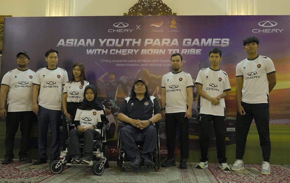 Chery Indonesia bersama NPC Indonesia melepas keberangkatan atlet muda menuju Asian Youth Para Games 2025 di Dubai. (Foto: Istimewa/Chery Indonesia) 
