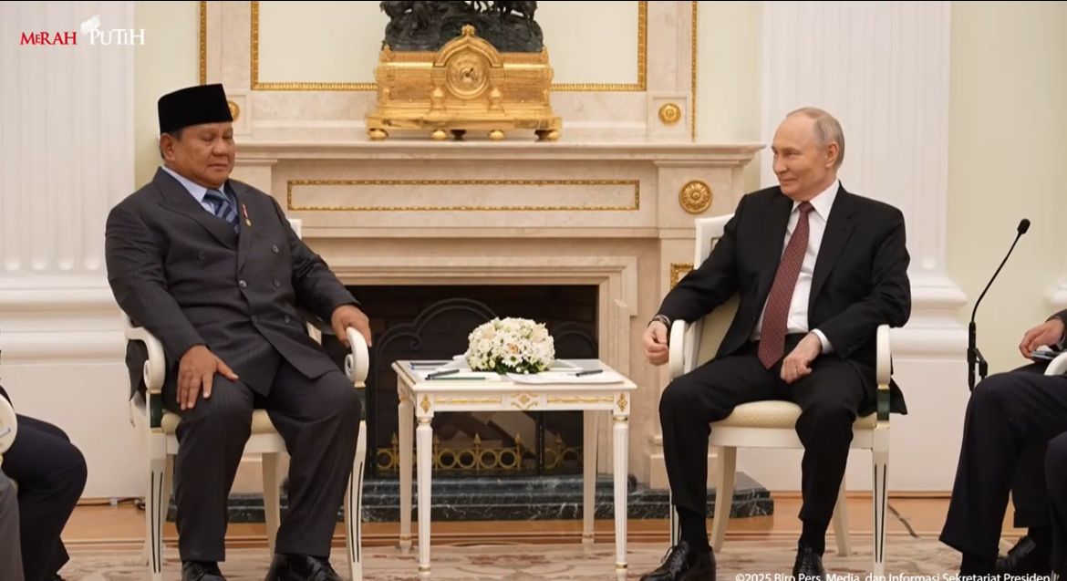 Pertemuan Presiden Prabowo Subianto dan Vladimir Putin di Moskow Rusia <b>(Istimewa)</b>