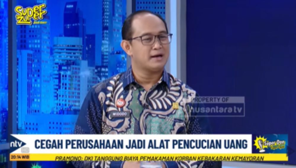 Dirjen AHU Kementerian Hukum, Widodo dalam program Super Don, Super Opini di Nusantara TV
