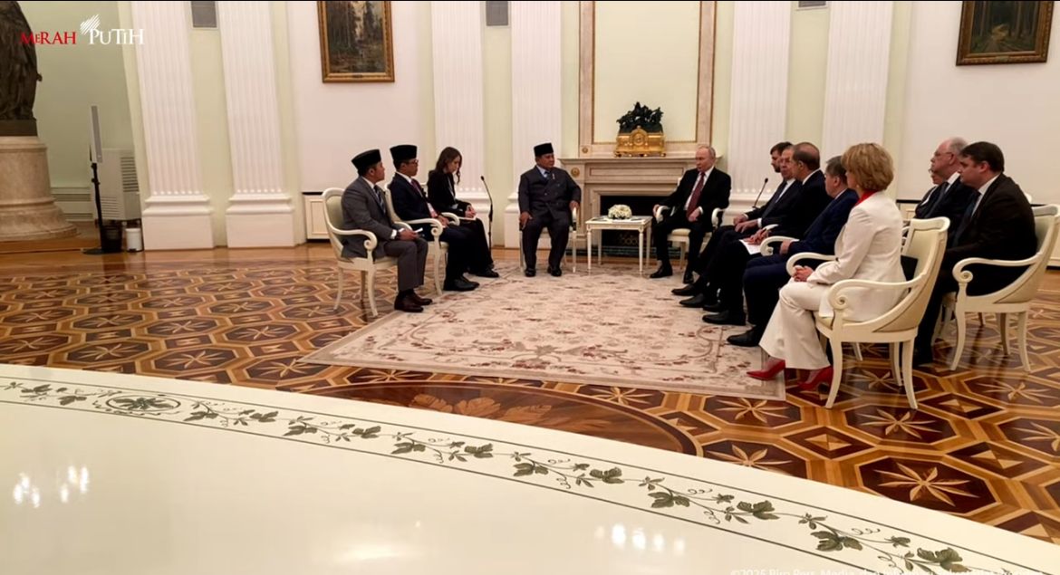 Pertemuan Presiden Prabowo Subianto dan Vladimir Putin di Moskow Rusia <b>(Istimewa)</b>