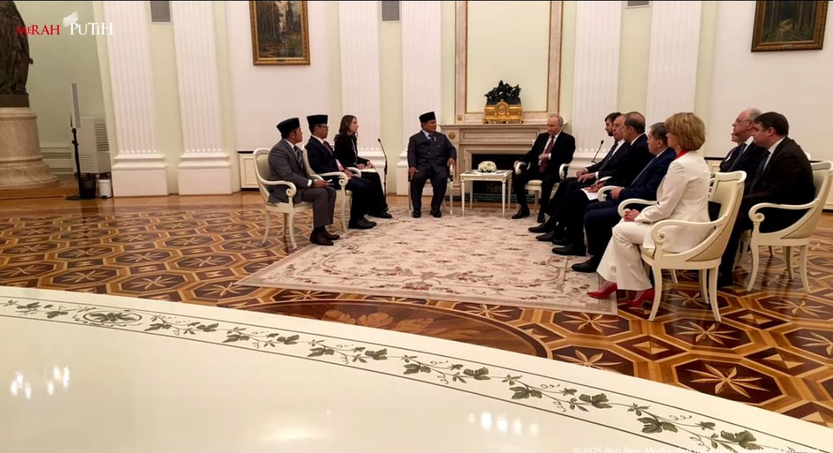 Pertemuan Presiden Prabowo Subianto dan Vladimir Putin di Moskow Rusia <b>(Setpres)</b>