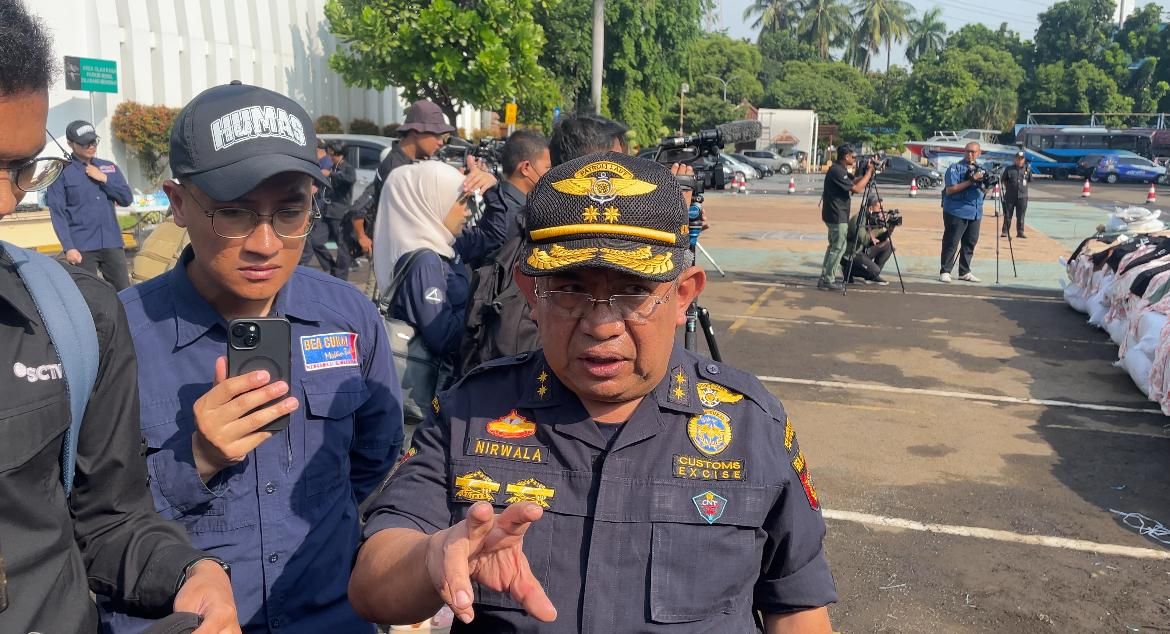 Direktur Komunikasi dan Bimbingan Pengguna Jasa Bea Cukai Nirwala Dwi Heryanto <b>(Ntvnews.id-Muslimin Trisyuliono)</b>