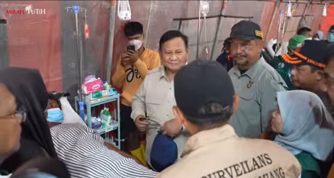 Prabowo di Aceh Tamiang