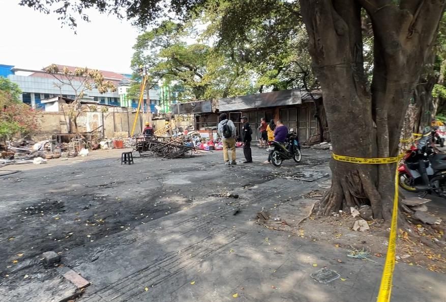 Lokasi tewas matel di Kalibata.  <b>(NTVNews.id)</b>