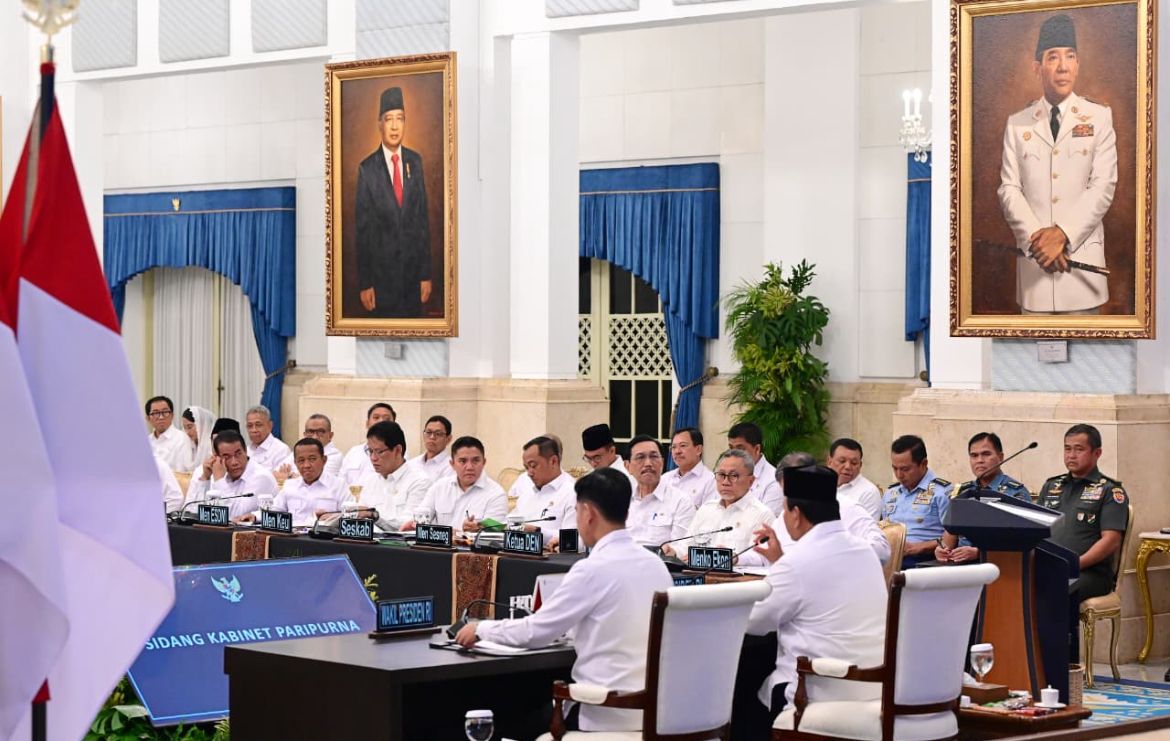 Presiden Prabowo Subianto Pimpin Langsung Sidang Kabinet Paripuna di Istana Negara <b>(Setpres)</b>