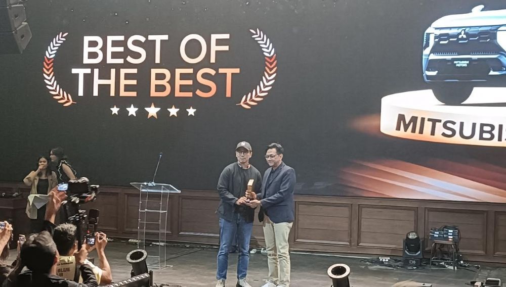 Mitsubishi Destinator meraih penghargaan Forwot Car of the Year 2025. (Foto: Adiantoro/NTV) 