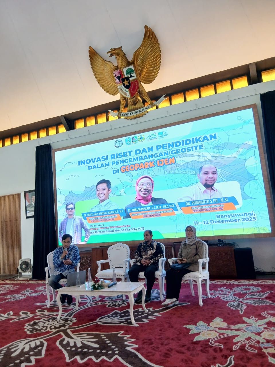 Eli Jamilah Mihardja, akademisi Universitas Bakrie, yang membawakan materi bertajuk &ldquo;Membangun Inovasi Riset dan Pendidikan Geopark Ijen untuk Pembangunan Berkelanjutan. <b>(Istimewa)</b>