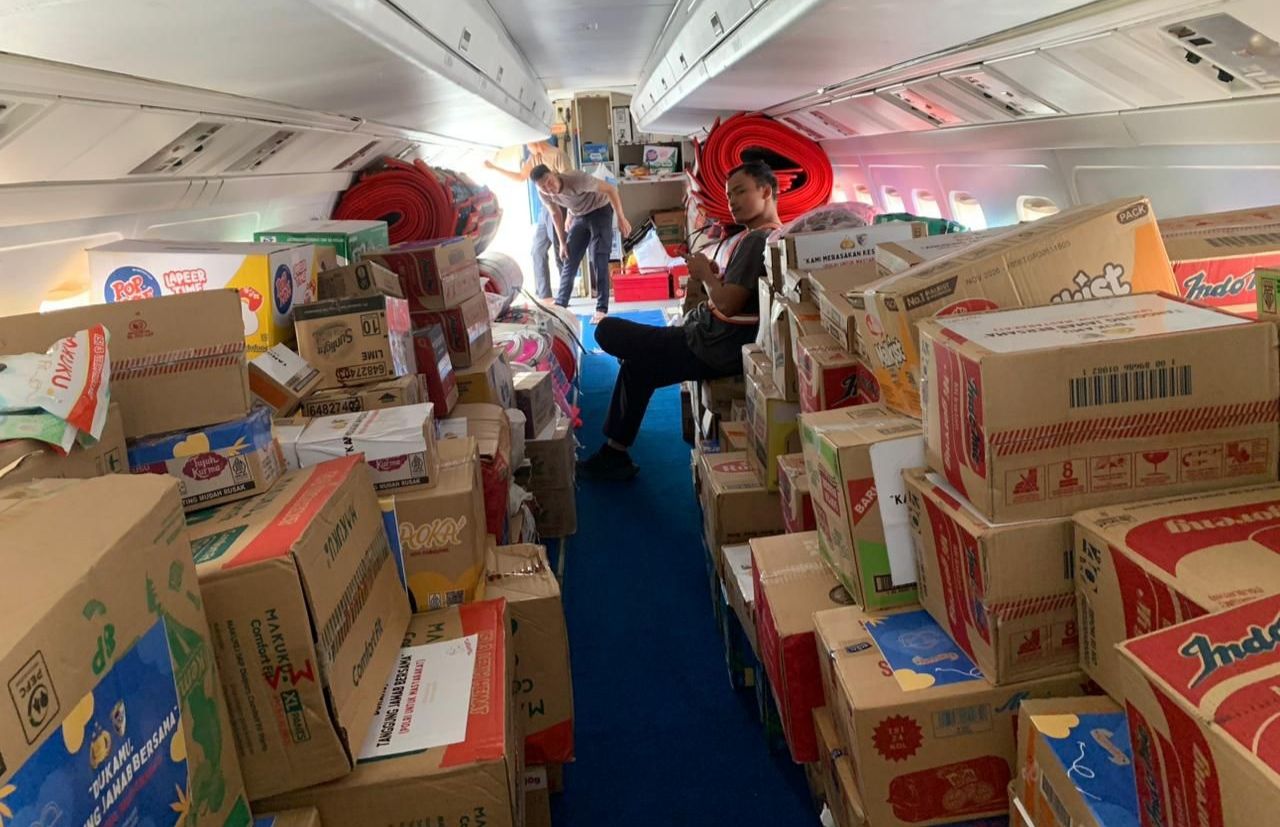 Polri menyalurkan bantuan ke Kabupaten Aceh Tengah. 