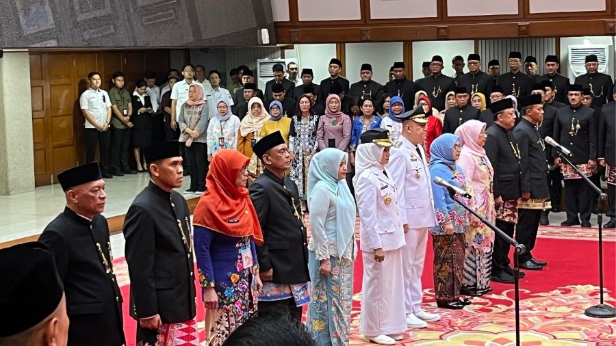 Pelantikan  <b>(Ntvnews.id/Adiansyah)</b>