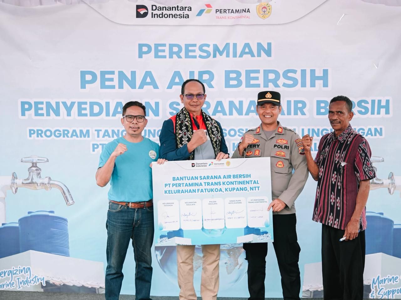 PTK Hadirkan Pena Air Bersih untuk 1.526 KK di Kelurahan Fatukoa <b>(PT Pertamina Trans Kontinental (PTK))</b>