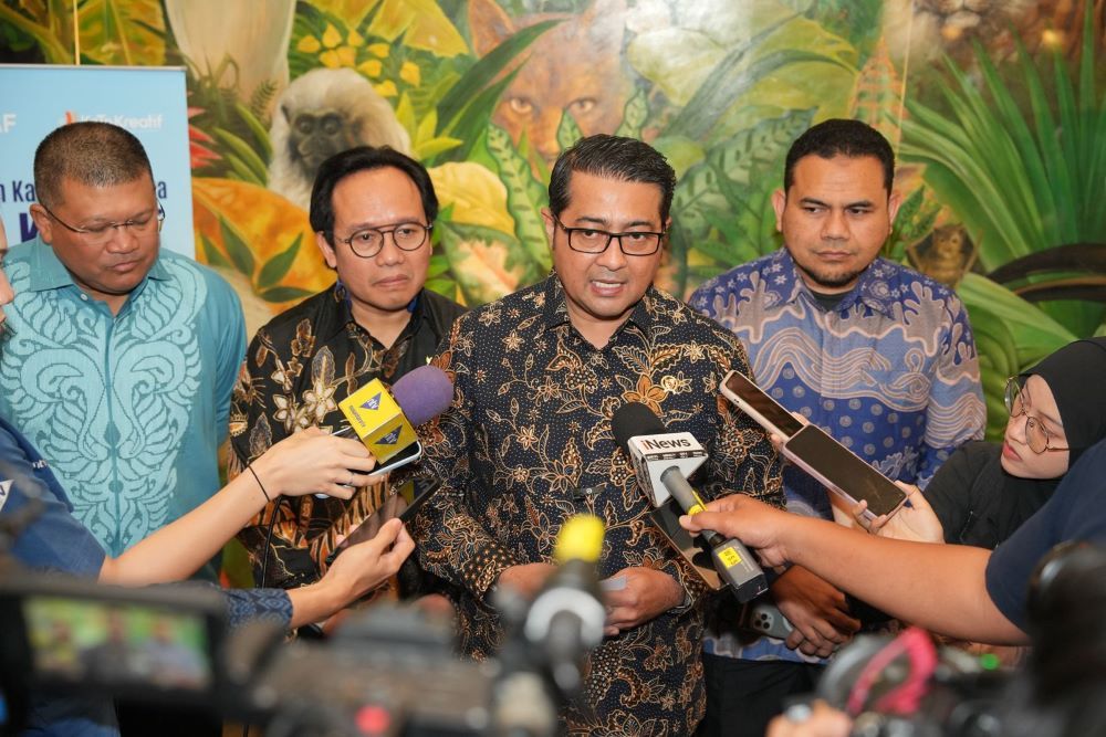 Menteri Ekraf Teuku Riefky dalam acara penetapan KaTa Kreatif 2025 di Hotel Borobudur, Jakarta/ist