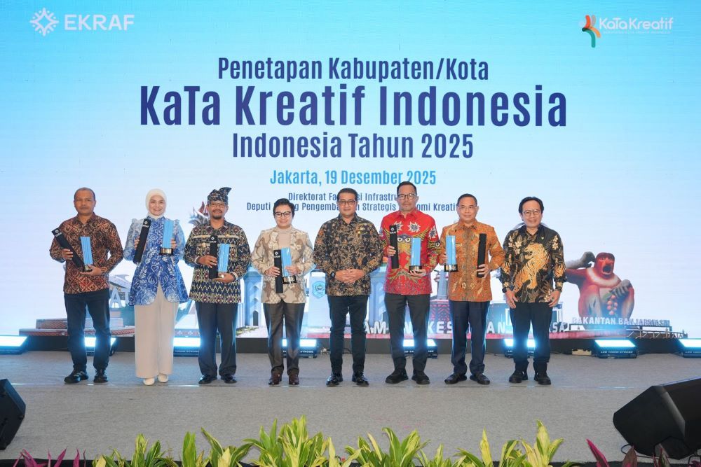 Menteri Ekraf Teuku Riefky dalam acara penetapan KaTa Kreatif 2025 di Hotel Borobudur, Jakarta/ist