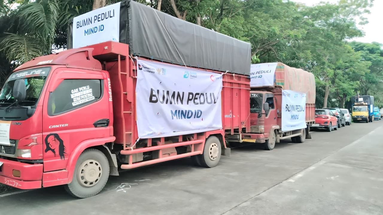 MIND ID Bersama Danantara Bantu Wilayah Terdampak