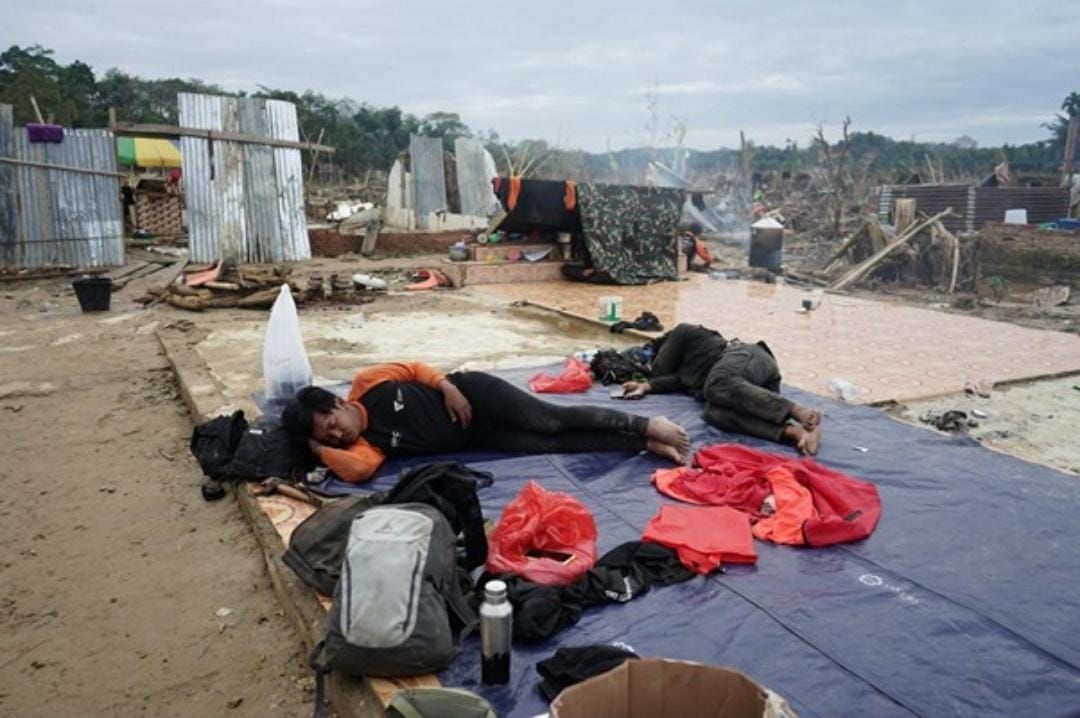 Ragam Cara Para Relawan Istirahat Untuk Pulihkan Stamina <b>(Dompet Dhuafa)</b>