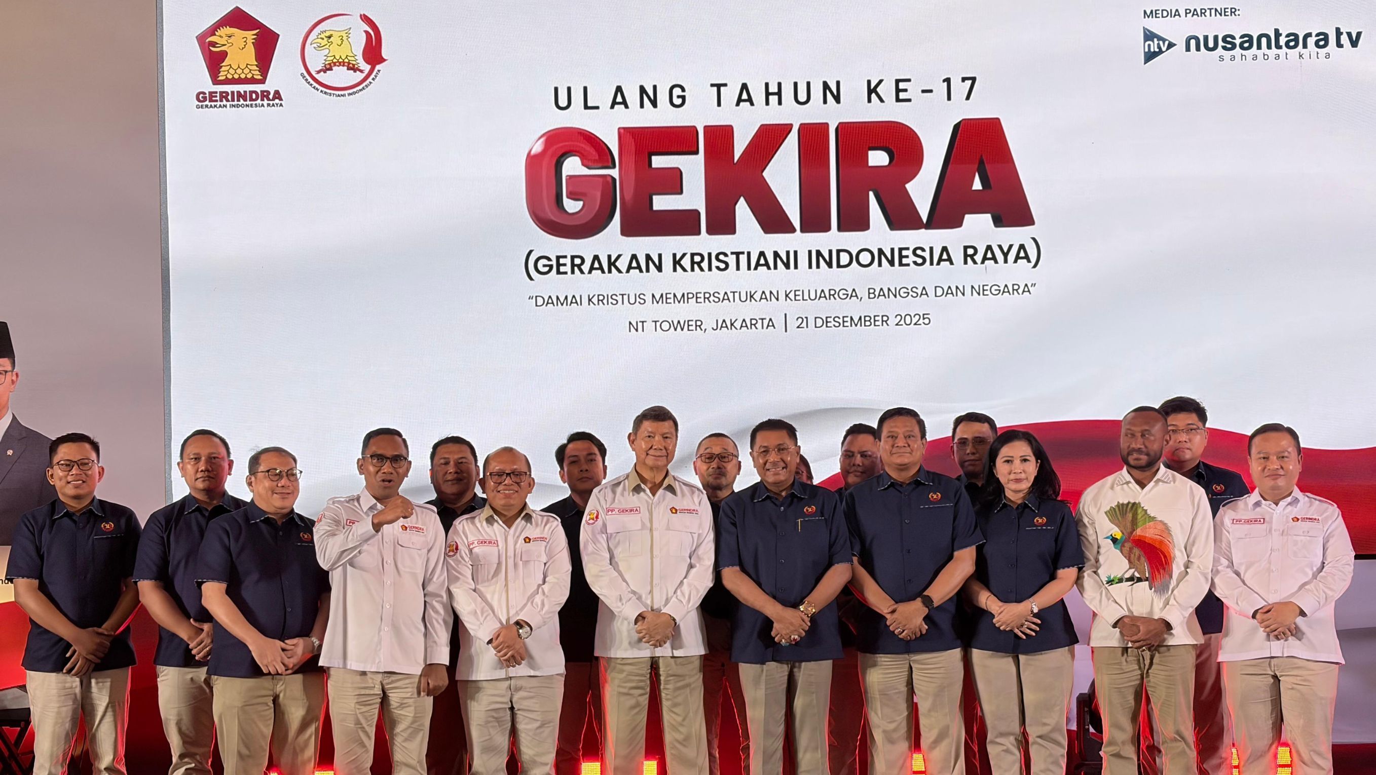 Nikson Silalahi, Hashim Djojohadikusumo, dan Dimpos Tampubolon <b>(Dok. NTVNews.id: Dedi)</b>