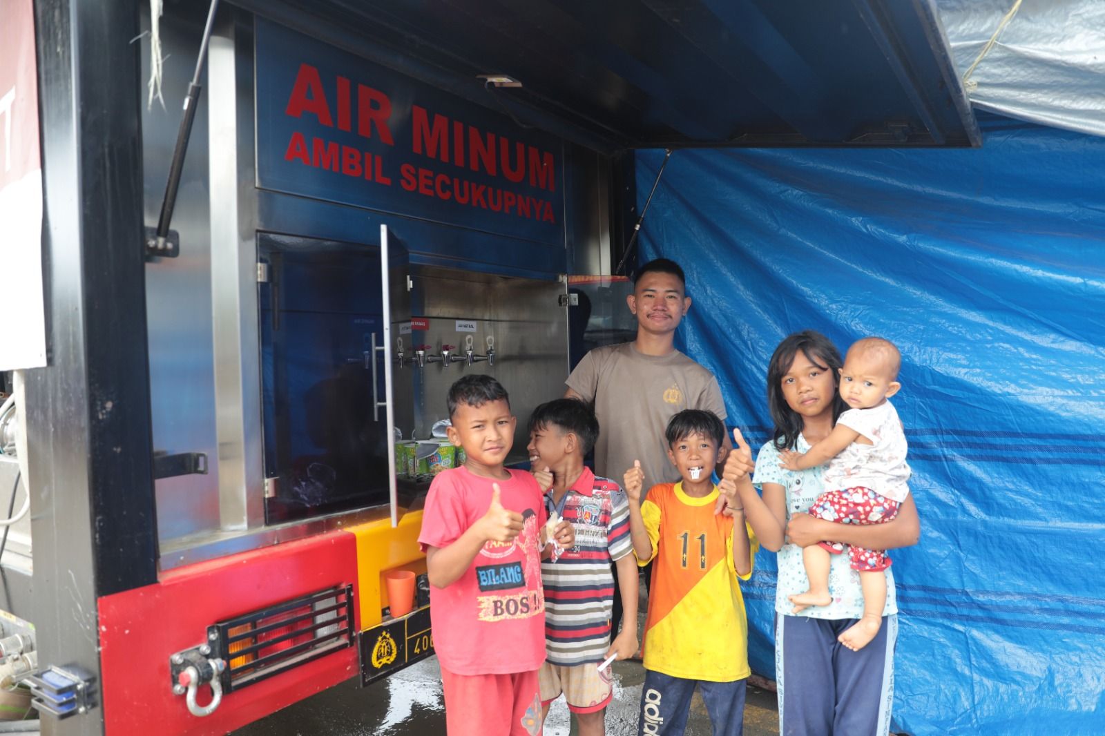 Dapur Polri Sokong Kebutuhan Makan di Aceh Tamiang