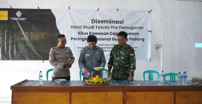 FIB UI Diseminasi Hasil Studi Teknjs Pra-Pemugaean Situs Cagara Budaya Nasiolanal Gunung Padang 2025 <b>(Istimewa)</b>