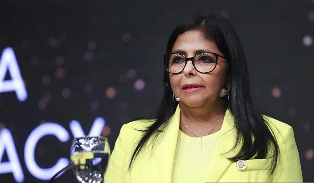Wakil Presiden Venezuela Delcy Rodriguez. ANTARA/Anadolu/py. <b>(Antara)</b>