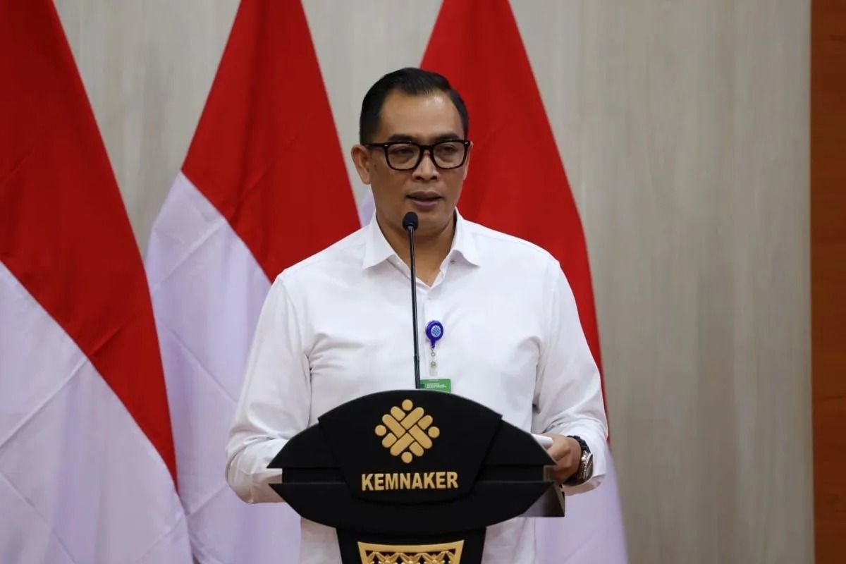 Kepala Biro Humas Kementerian Ketenagakerjaan (Kemnaker) Faried Abdurrahman Nur Yuliono. (ANTARA/HO-Kemnaker RI) <b>(Antara)</b>