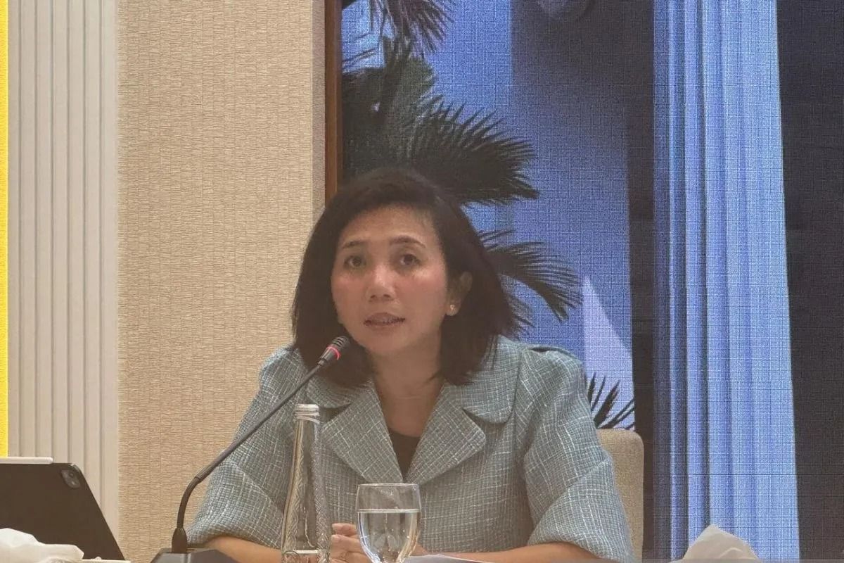 Juru bicara Kementerian Luar Negeri (Kemlu) RI Yvonne Mewengkang dalam taklimat media di Jakarta, Kamis, 8 Januari 2026. (ANTARA/Cindy Frishanti) <b>(Antara)</b>