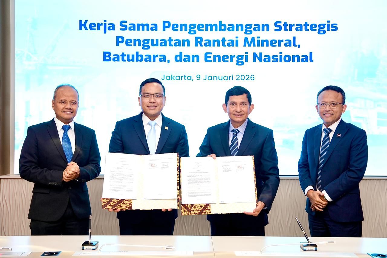 PT Pertamina (Persero) bersama Holding Industri Pertambangan Indonesia MIND ID. <b>(Dok.Ntvnews.id)</b>
