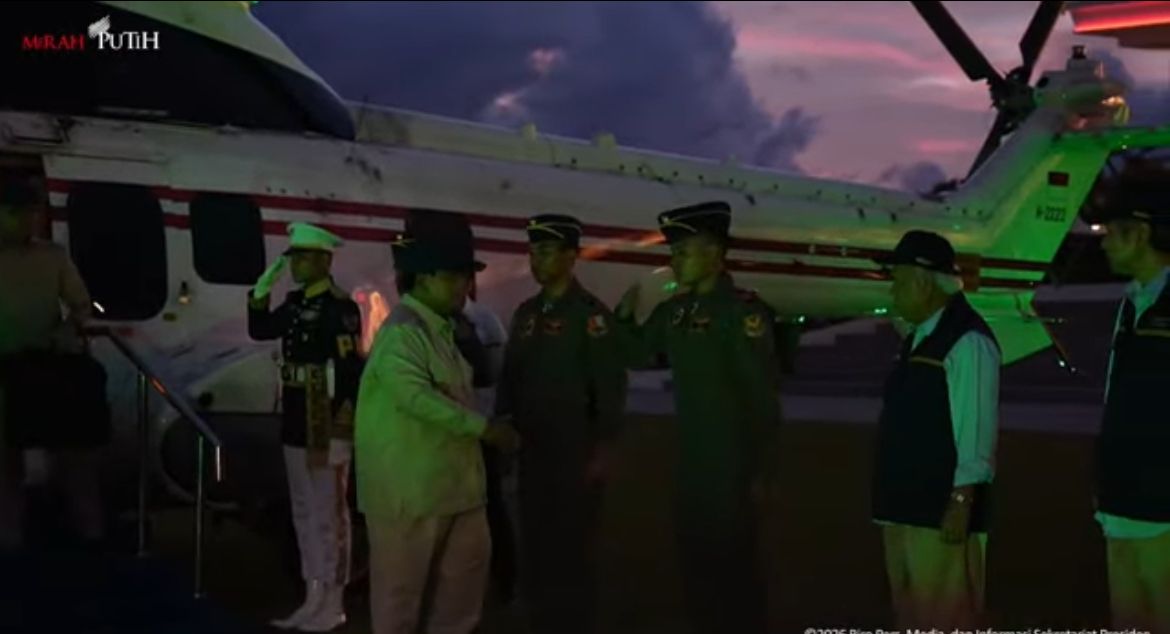 Prabowo Tiba di IKN <b>(Istimewa)</b>