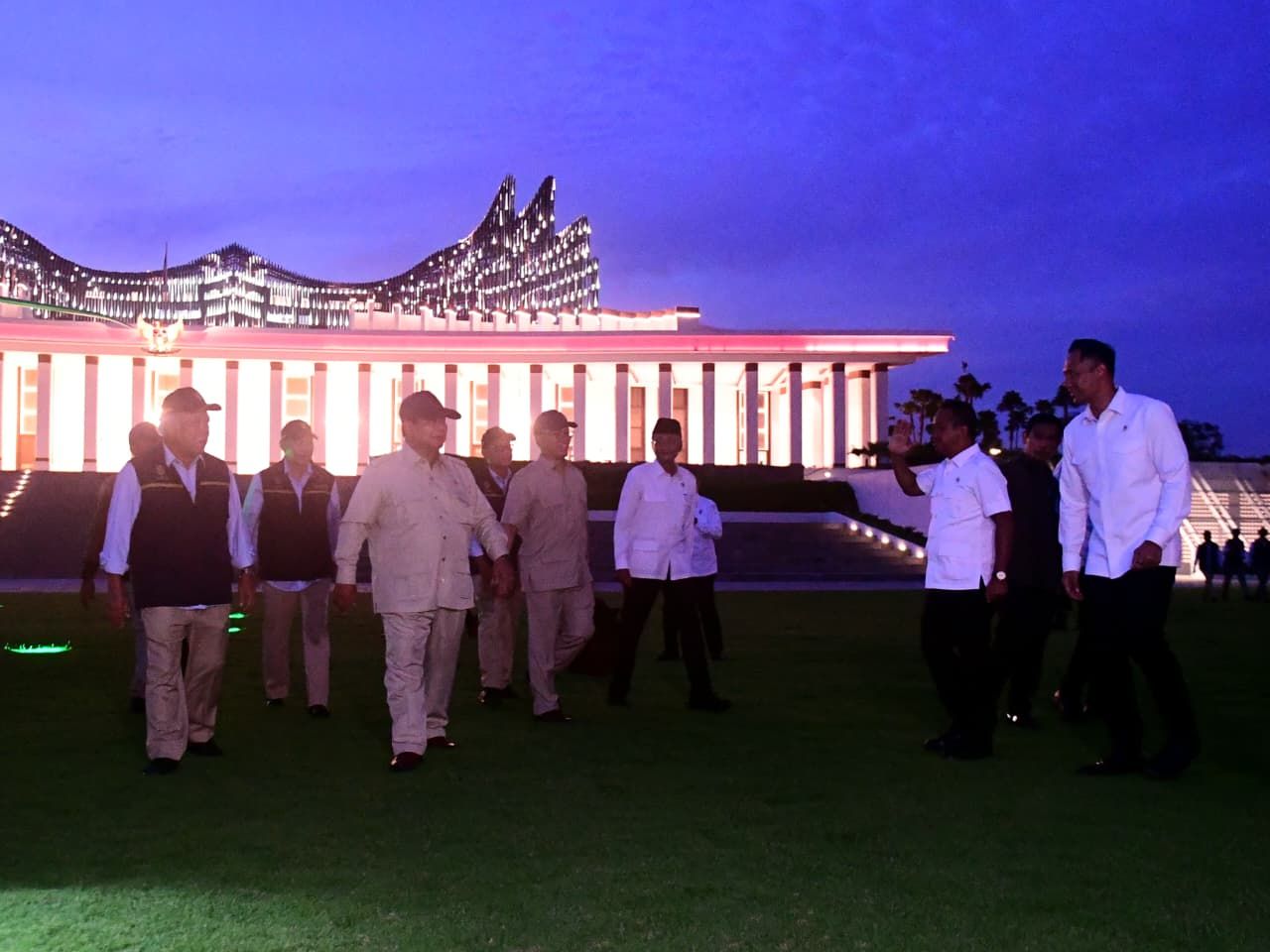 Presiden Republik Indonesia Prabowo Subianto melakukan kunjungan kerja ke Ibu Kota Nusantara (IKN), Senin, 12 Januari 2026. <b>(Sekertariat Kepresidenan)</b>