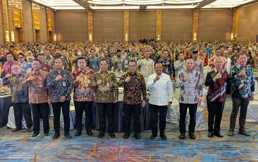 Direktur Jenderal (Dirjen) Politik dan Pemerintahan Umum Kementerian Dalam Negeri (Kemendagri), Akmal Malik pada Rapat Koordinasi Nasional (Rakornas) Sinergi Pelaksanaan Program dan Kegiatan Urusan Pemerintahan Umum di Daerah Guna Mendukung Pelaksanaan Program Prioritas Presiden dan Asta Cita yang digelar Ditjen Politik dan Pemerintahan Umum Kemendagri di Jakarta/ist