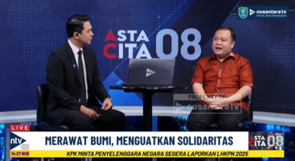 Bendahara Umum PP Gekira Dimpos Tampubolon dalam dialog program Asta Cita Nusantara TV