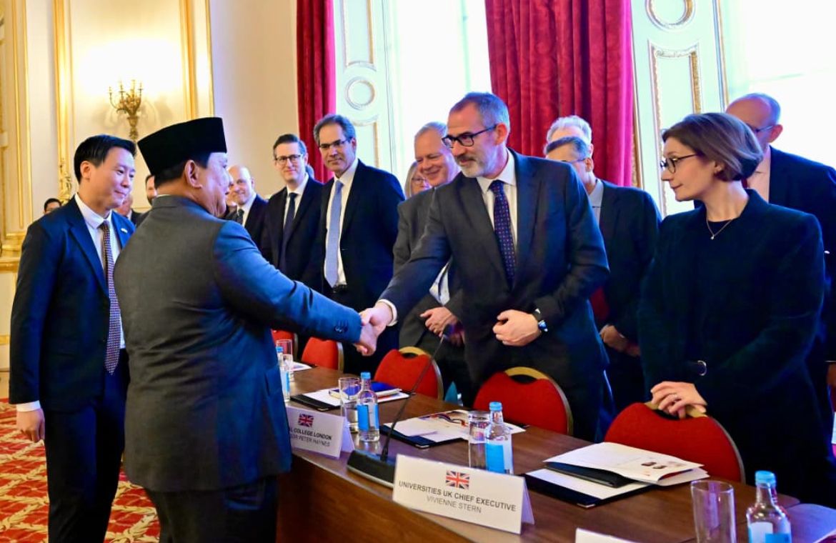  Presiden Prabowo di forum UK-Indonesia Education <b>(Sekretariat Presiden)</b>
