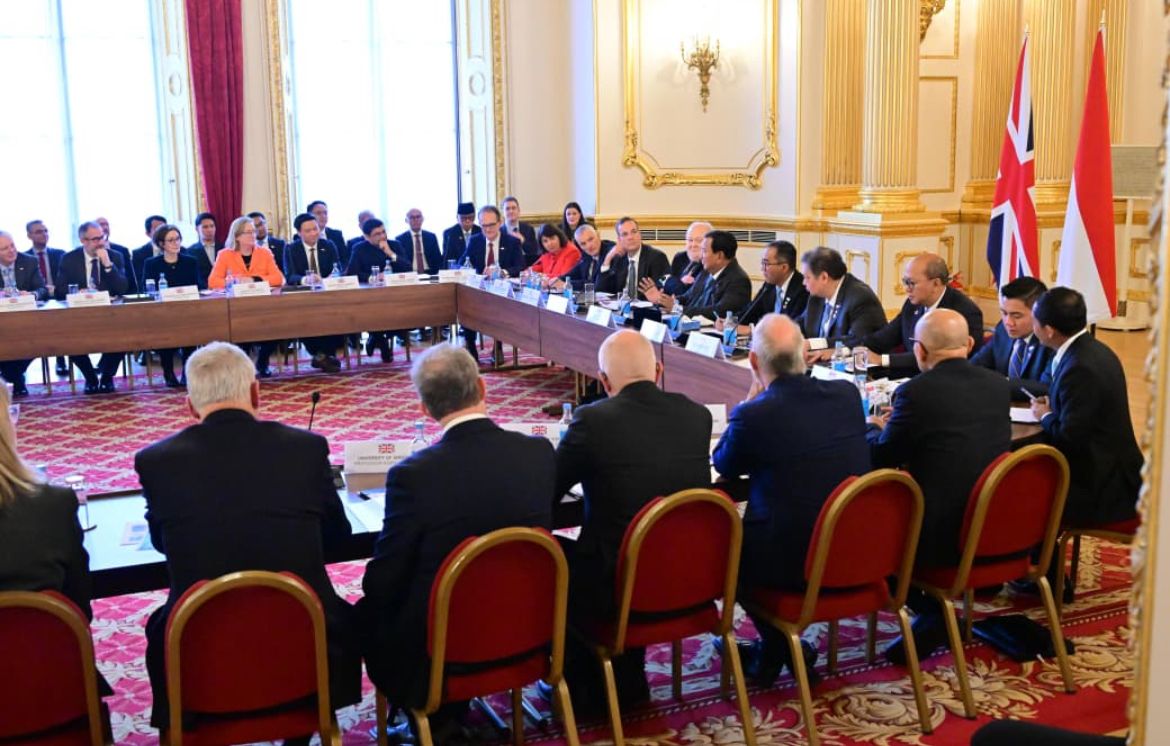  Presiden Prabowo di forum UK-Indonesia Education <b>(Sekretariat Presiden)</b>