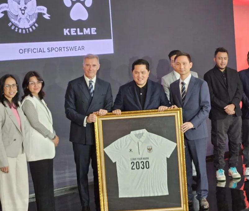 PSSI Gandeng Kelme untuk Jersi Timnas Indonesia hingga 2030 <b>(Antara)</b>