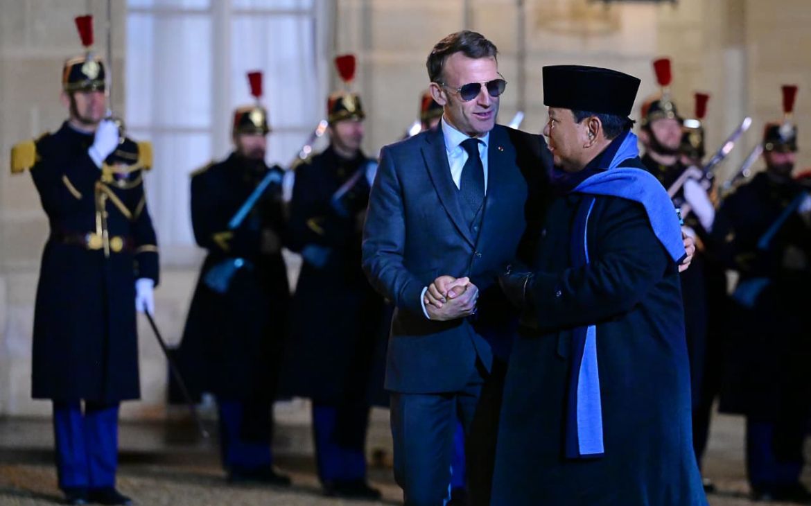 Di Istana &Eacute;lys&eacute;e, Prabowo Penuhi Undangan Jamuan Santap Malam Pribadi Presiden Macron <b>(Setpres)</b>