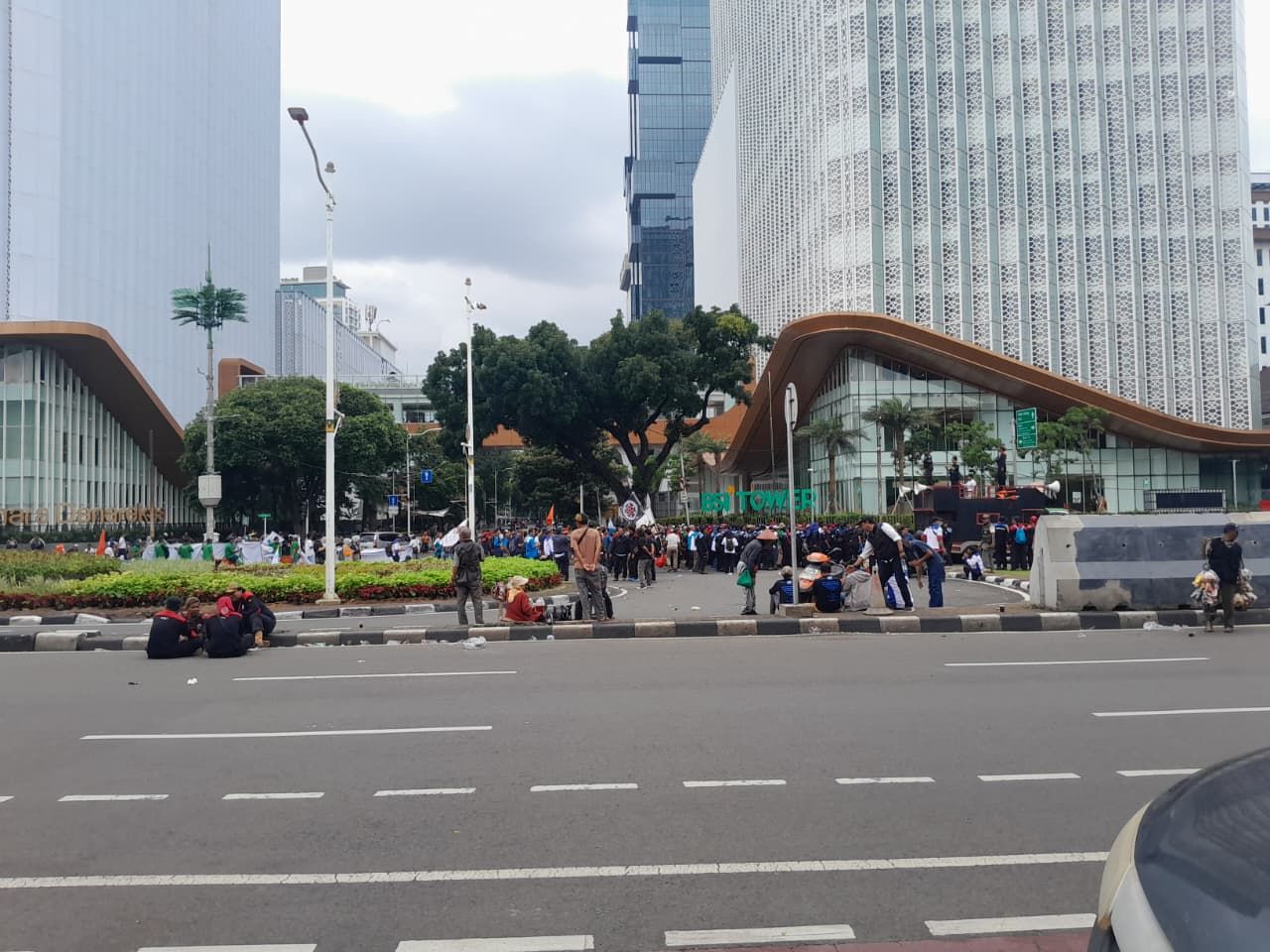 Demo Jakpus <b>(NTVNews.id/Adiansyah)</b>