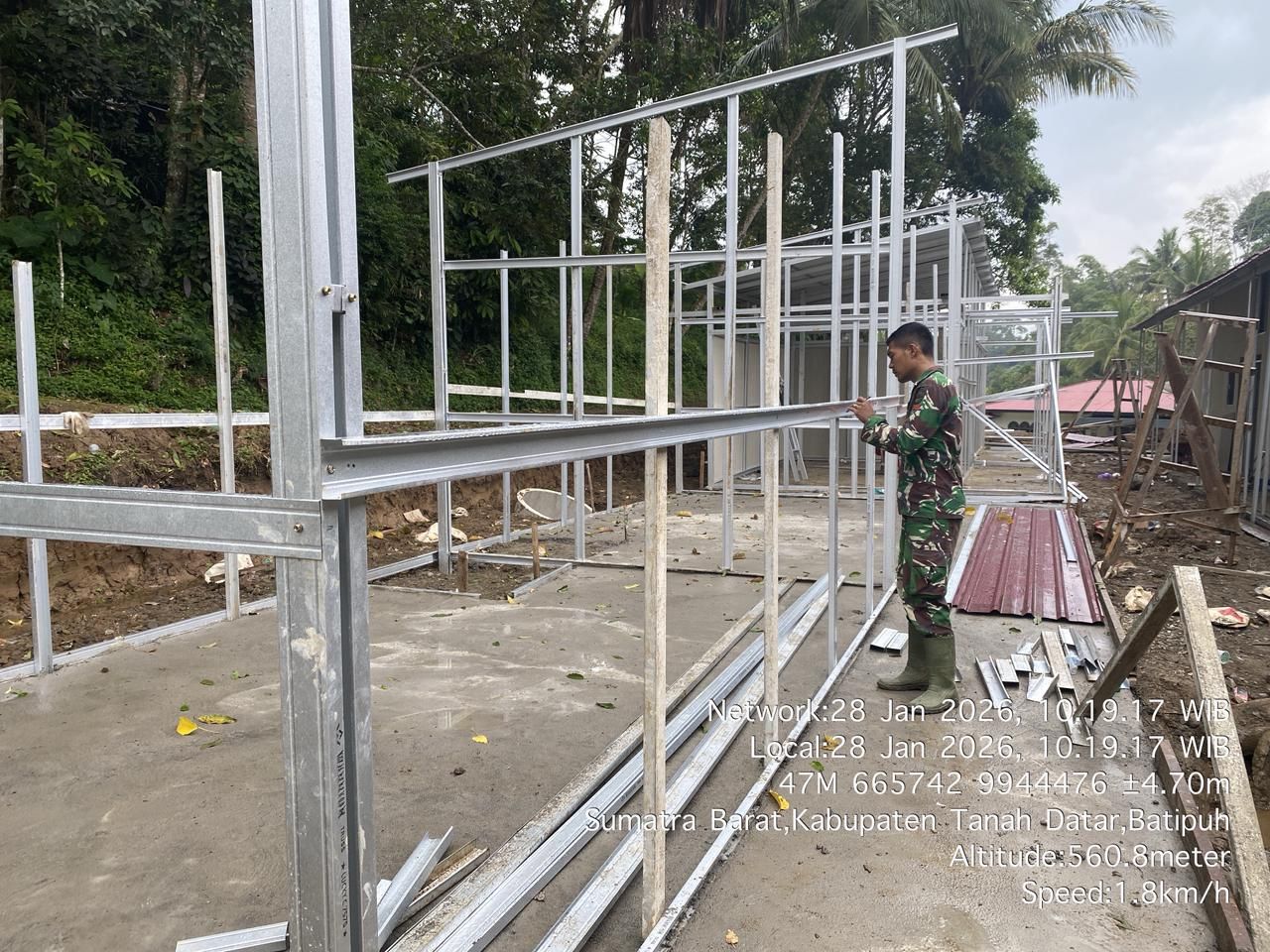 TNI mulai membangun <b>(Istimewa)</b>