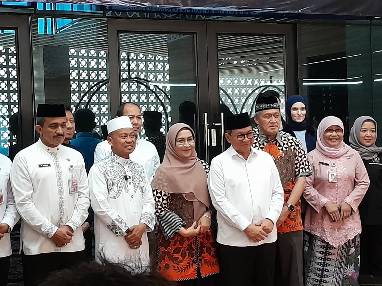 Pramono Anung di peresmian Masjid As-Sakinah di Menteng Dalam, Jakarta Selatan. <b>(NTVNews.id/Adiansyah)</b>