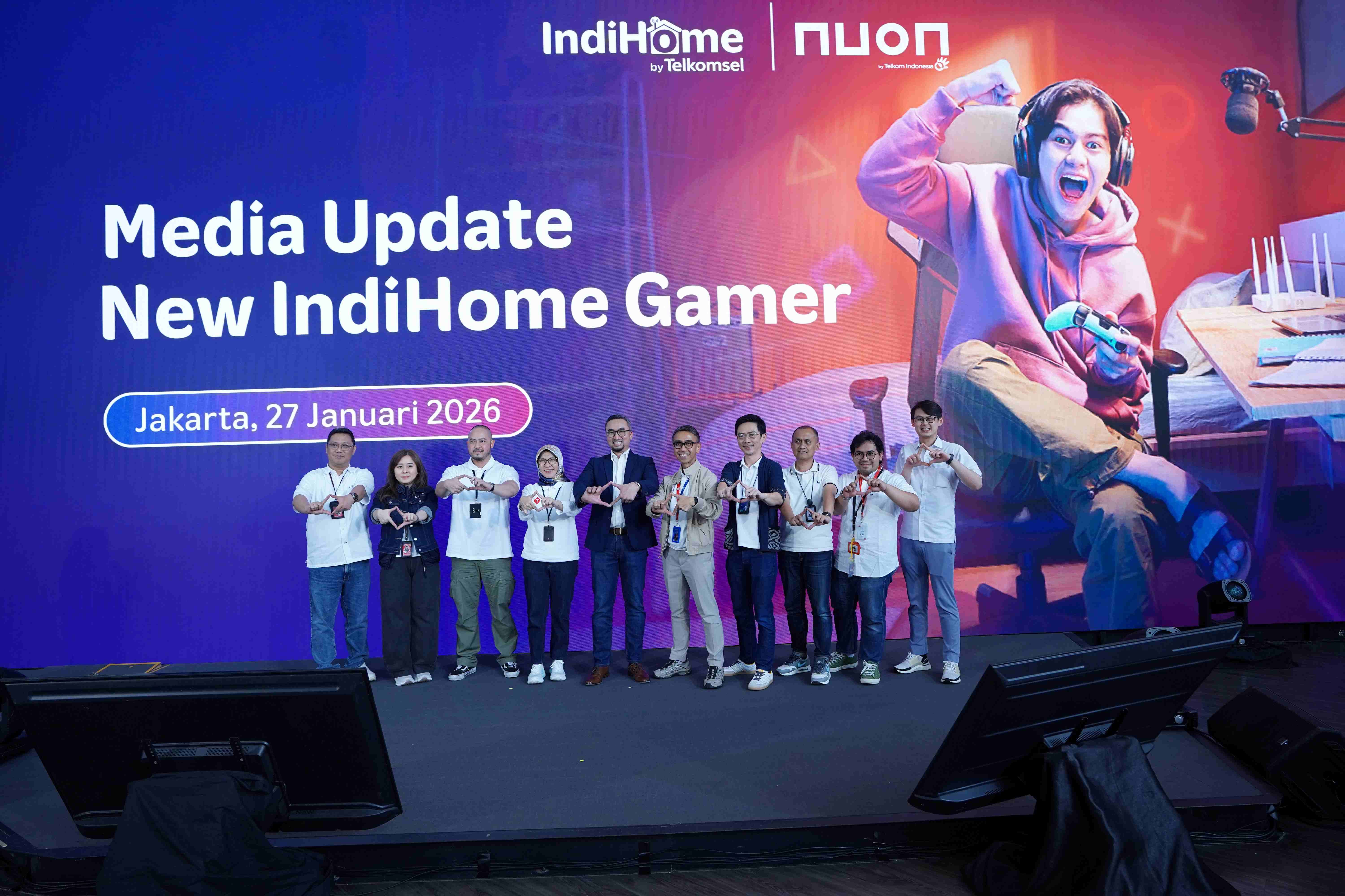 Varian baru paket IndiHome Gamer, menggandeng Nuon Digital Indonesia (Nuon) sebagai mitra gaming publisher platform. <b>(Telkomsel)</b>