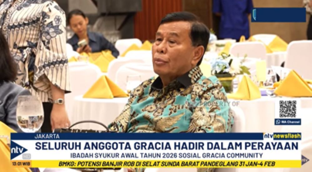 Presiden Komisaris NT Corp Nurdin Tampubolon turut menghadiri ibadah syukur awal tahun 2026 yang digelar Social Gracia Community